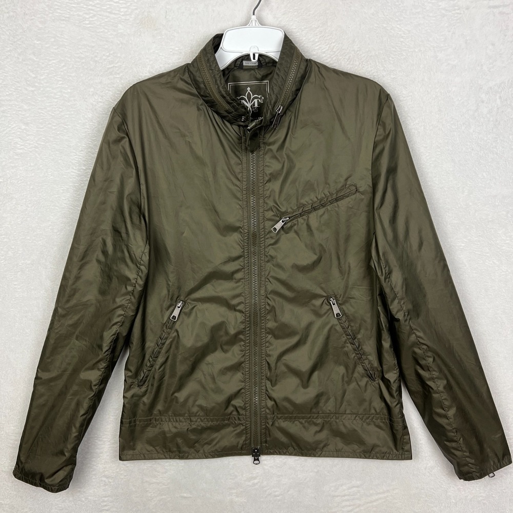 Mackage Lightweight Windbreaker Jacket Mens 40 Olive Green Bomber Packable